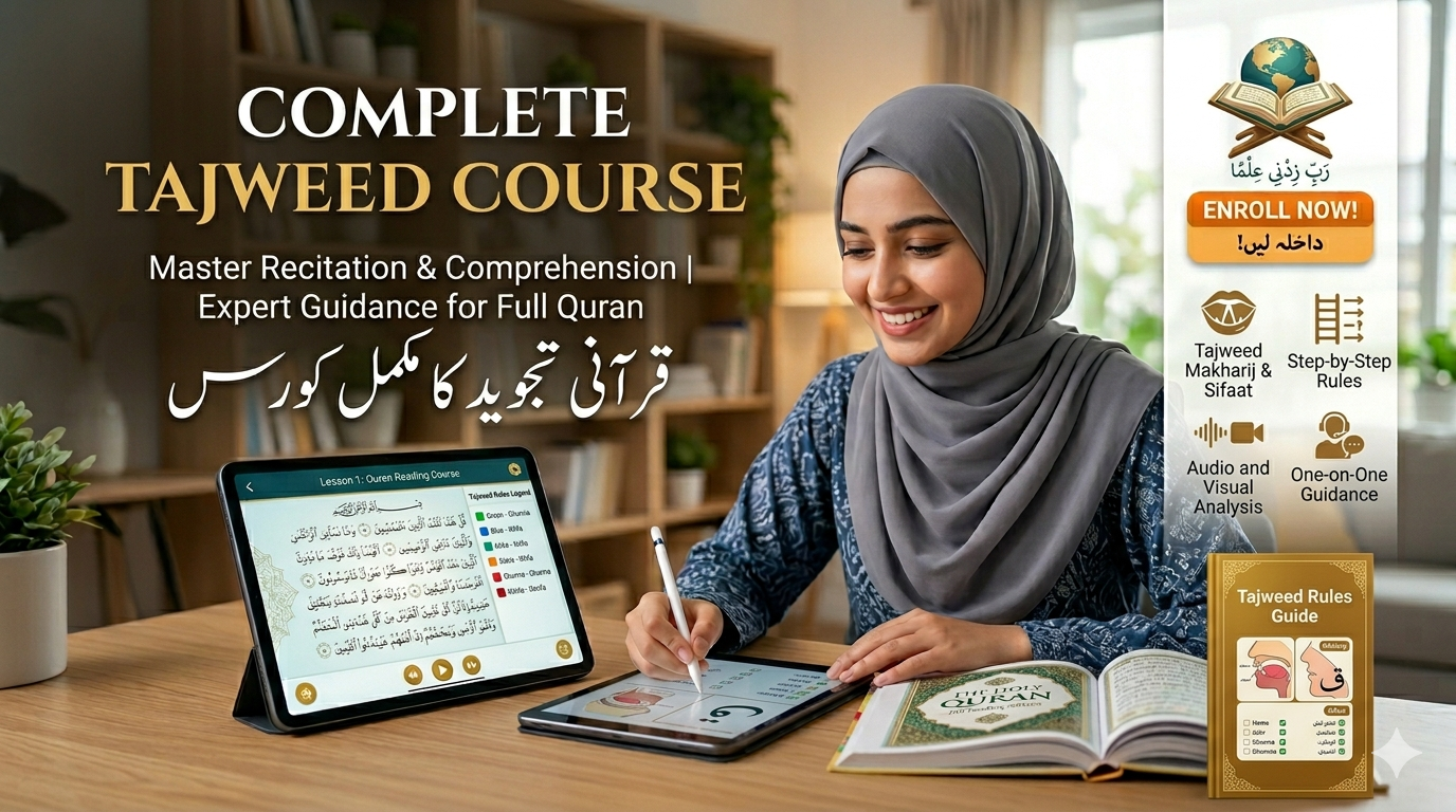 Online Quran Tajweed Course — Learn Correct Recitation with Certified Teachers - online all levels Quran course